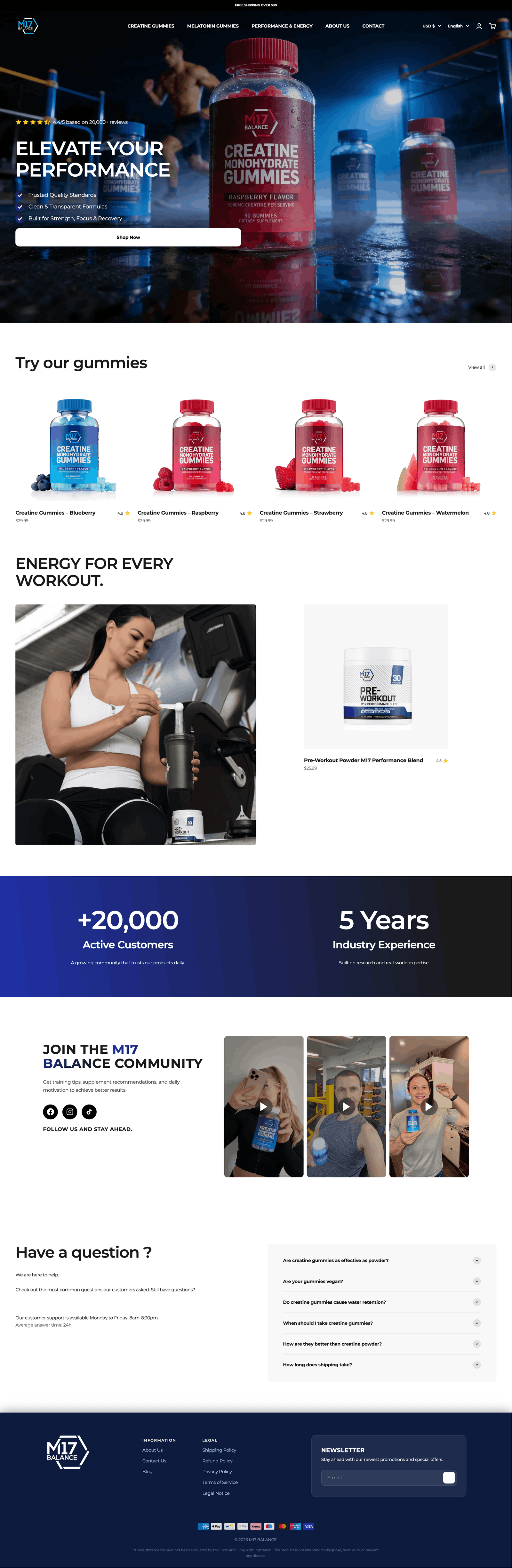 M17balance.com - Website Screenshot